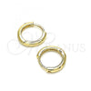 Oro Laminado Huggie Hoop, Gold Filled Style Polished, Golden Finish, 02.156.0564.12