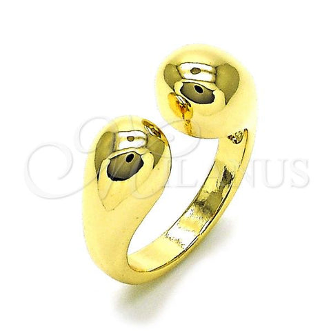 Oro Laminado Elegant Ring, Gold Filled Style Chunky Design, Polished, Golden Finish, 01.163.0001