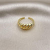 Oro Laminado Elegant Ring, Gold Filled Style Polished, Golden Finish, 01.368.0018
