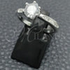 Sterling Silver Wedding Ring, with White Cubic Zirconia, Polished, Silver Finish, 01.398.0001.06