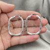 Sterling Silver Medium Hoop, Diamond Cutting Finish, Silver Finish, 02.389.0151.30