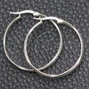 Sterling Silver Medium Hoop, Diamond Cutting Finish, Silver Finish, 02.389.0175.30