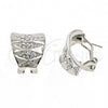 Rhodium Plated Stud Earring, with White Crystal, Polished, Rhodium Finish, 02.59.0066.1 *PROMO*
