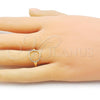 Oro Laminado Elegant Ring, Gold Filled Style Polished, Golden Finish, 01.213.0062