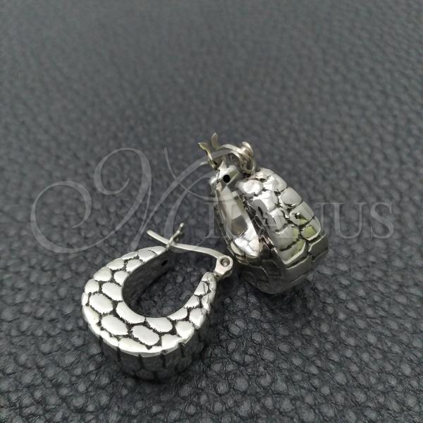 Sterling Silver Small Hoop, Diamond Cutting Finish, Silver Finish, 02.395.0007.20