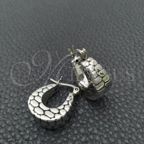 Sterling Silver Small Hoop, Diamond Cutting Finish, Silver Finish, 02.395.0007.20