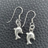 Sterling Silver Dangle Earring, Dolphin Design, Polished, Silver Finish, 02.395.0012