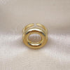 Oro Laminado Elegant Ring, Gold Filled Style Chunky Design, Polished, Golden Finish, 01.341.0145