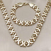 Oro Laminado Necklace and Bracelet, Gold Filled Style Polished, Golden Finish, 06.331.0006