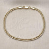 Oro Laminado Basic Bracelet, Gold Filled Style Polished, Golden Finish, 03.213.0297.07
