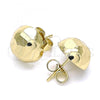 Oro Laminado Stud Earring, Gold Filled Style Polished, Golden Finish, 02.100.0118.1