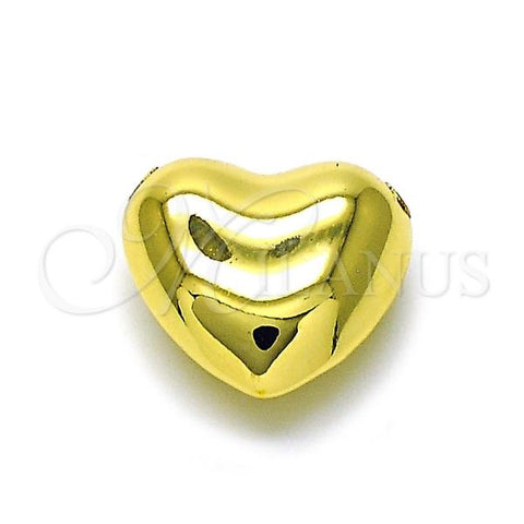 Oro Laminado Fancy Pendant, Gold Filled Style Heart Design, Polished, Golden Finish, 05.368.0004