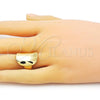 Oro Laminado Elegant Ring, Gold Filled Style Polished, Golden Finish, 01.341.0123