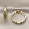 Oro Laminado Huggie Hoop, Gold Filled Style with White Micro Pave, Polished, Golden Finish, 02.204.0059.30
