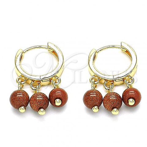 Oro Laminado Huggie Hoop, Gold Filled Style Polished, Golden Finish, 02.63.2724.15