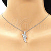 Sterling Silver Fancy Pendant, Dolphin Design, Polished,, 05.398.0051