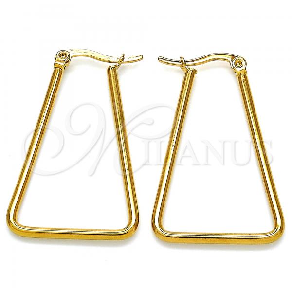 Stainless Steel Small Hoop, Polished, Golden Finish, 02.356.0001.25