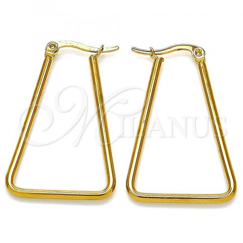 Stainless Steel Small Hoop, Polished, Golden Finish, 02.356.0001.25