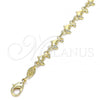 Oro Laminado Fancy Bracelet, Gold Filled Style Dolphin Design, Polished, Golden Finish, 03.326.0018.06