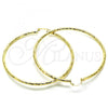 Oro Laminado Extra Large Hoop, Gold Filled Style Polished, Golden Finish, 02.213.0243.1.80