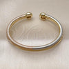 Oro Laminado Individual Bangle, Gold Filled Style Polished, Tricolor, 07.170.0063