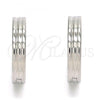 Stainless Steel Huggie Hoop, Polished, Steel Finish, 02.230.0052.20