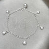 Sterling Silver Charm Bracelet, Shell Design, Polished, Silver Finish, 03.409.0010.07