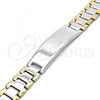 Stainless Steel Solid Bracelet, Polished, Two Tone, 03.114.0380.2.08