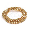 Oro Laminado Bead, Gold Filled Style Ball Design, Polished, Golden Finish, 5.234.028.07.100