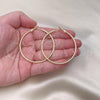 Oro Laminado Large Hoop, Gold Filled Style Polished, Golden Finish, 02.93.0004.50