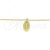 Sterling Silver Pendant Necklace, Polished, Golden Finish, 04.332.0001.2.16