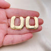 Oro Laminado Huggie Hoop, Gold Filled Style Chunky Design, Polished, Golden Finish, 02.163.0259.25