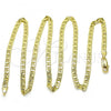 Oro Laminado Basic Necklace, Gold Filled Style Mariner Design, Polished, Golden Finish, 5.222.026.24