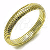 Oro Laminado Fancy Bracelet, Gold Filled Style Expandable Bead Design, Polished, Golden Finish, 03.213.0252.08