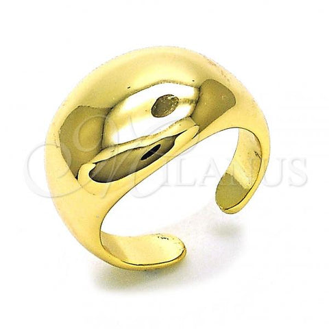 Oro Laminado Elegant Ring, Gold Filled Style Chunky Design, Polished, Golden Finish, 01.60.0019