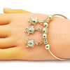 Oro Laminado Individual Bangle, Gold Filled Style Turtle Design, Polished, Golden Finish, 07.93.0011