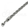 Stainless Steel Basic Bracelet, Rope Design, Polished,, 03.278.0012.8