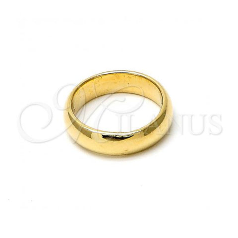 Oro Laminado Baby Ring, Gold Filled Style Polished, Golden Finish, 01.63.0536.04 (Size 4)