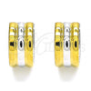 Stainless Steel Huggie Hoop, Polished, Two Tone, 02.230.0056.15