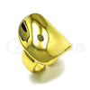 Oro Laminado Elegant Ring, Gold Filled Style Chunky Design, Polished, Golden Finish, 01.341.0123