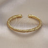 Oro Laminado Individual Bangle, Gold Filled Style Polished, Golden Finish, 07.170.0004.1
