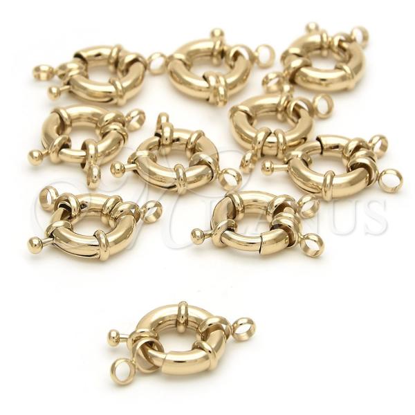 Oro Laminado Lock, Gold Filled Style Polished, Golden Finish, 12.63.0017