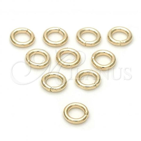 Oro Laminado Jump Ring, Gold Filled Style Polished, Golden Finish, 5.234.006