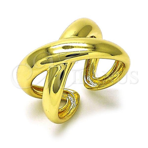 Oro Laminado Elegant Ring, Gold Filled Style Chunky Design, Polished, Golden Finish, 01.341.0146