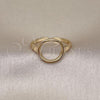 Oro Laminado Elegant Ring, Gold Filled Style Polished, Golden Finish, 01.213.0062