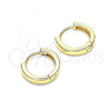 Oro Laminado Huggie Hoop, Gold Filled Style Polished, Golden Finish, 02.195.0133.12