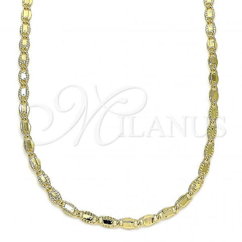 Oro Laminado Basic Necklace, Gold Filled Style Polished, Golden Finish, 04.213.0216.18