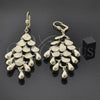 Oro Laminado Chandelier Earring, Gold Filled Style Teardrop Design, Matte Finish, Golden Finish, 02.63.2133