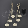 Oro Laminado Long Earring, Gold Filled Style Golden Finish, 02.63.0630