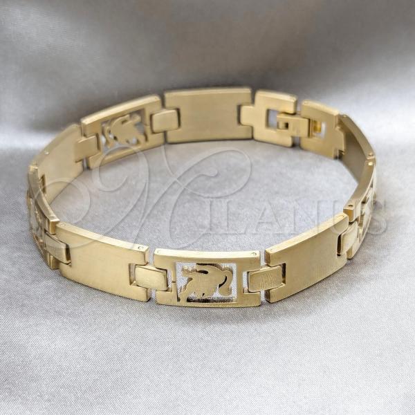 Stainless Steel Solid Bracelet, Polished, Golden Finish, 03.63.22946.09